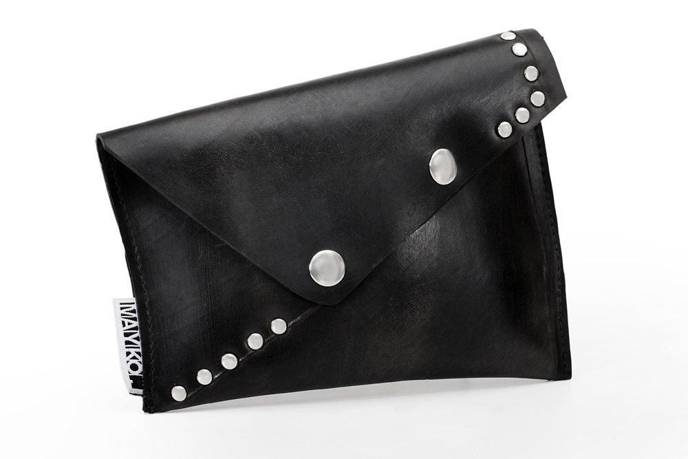 Black purse, Recycled bag, Innertube - maykobags