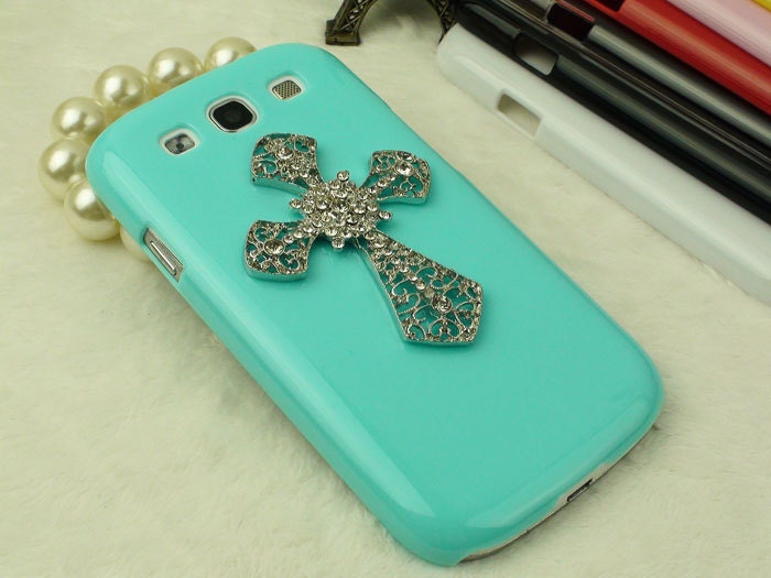 Samsung Galaxy S3 case-- studded cross,Various color of  hard case for choice