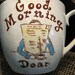 Shabby Chic Good Morning Dear Vintage Coffee Mug - vintage Coffee Mug - Brown Kitchen - Bridal Shower - Shabby Chic Cup
