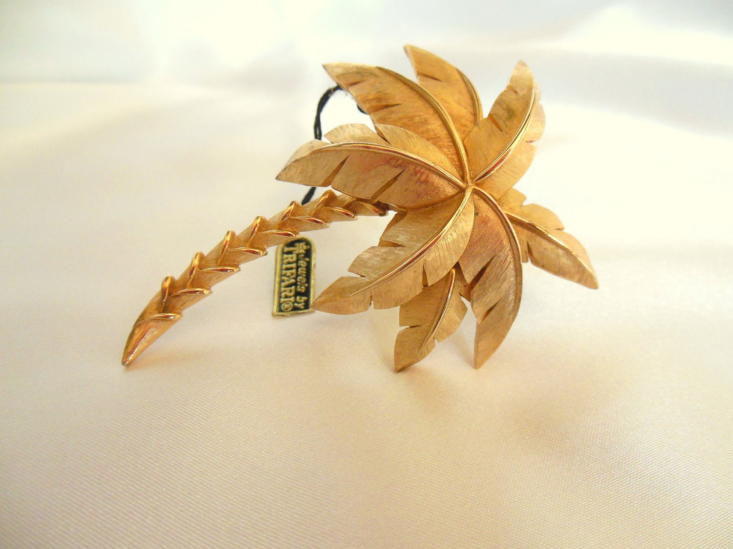 Vintage Crown Trifari Palm Tree Brooch
