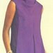 Vogue Americana Dress Pattern 1887 Vintage 1969 size 10 Uncut Teal Traina Dress FREE Shipping