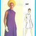 Vogue Americana Dress Pattern 1887 Vintage 1969 size 10 Uncut Teal Traina Dress FREE Shipping