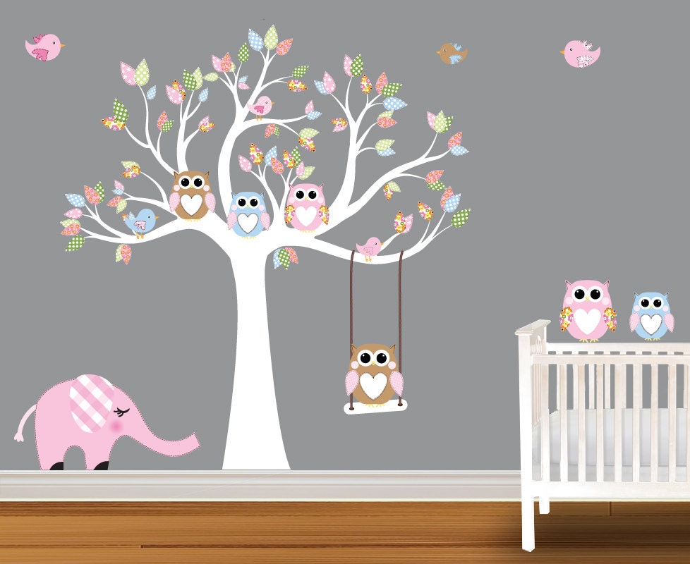 Popular items for wall tree decals nursery on Etsy