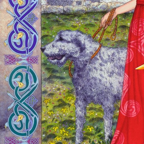 Celtic Irish Warrior Princess, Fine Art, Signed and numbered Limited Edition Print 23.4"x 16.5". Celtic Design, Irish Art, Celtic Art.