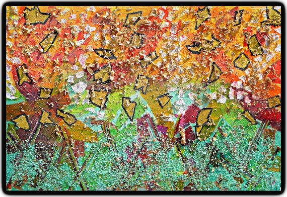 Original Mixed Media - Signed by Artist, Vibrant and Exciting Gallery Wrapped Artwork