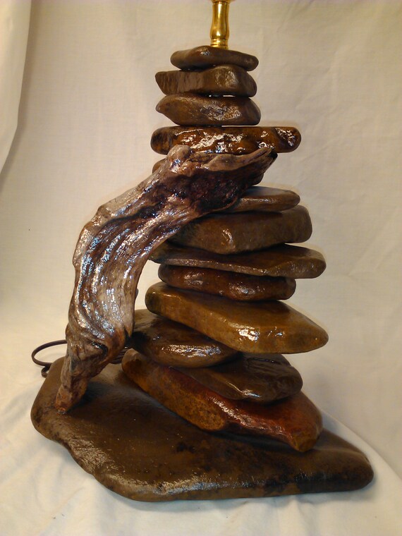 Stacked Stone Lamp