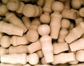 10 Wood Peg Dolls - Mother or Wife - Game Pieces - Craft and Party Supplies Il_170x135