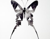 Geometric Butterfly - Original Watercolor