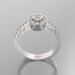 Designed 14K  Diamond Engagement Ring.