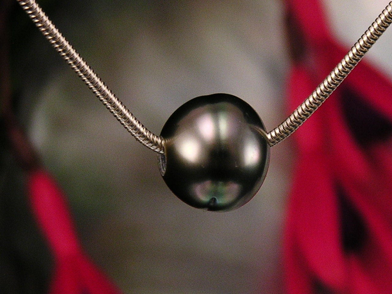Black "Tahitian" Saltwater Pearl Pendant