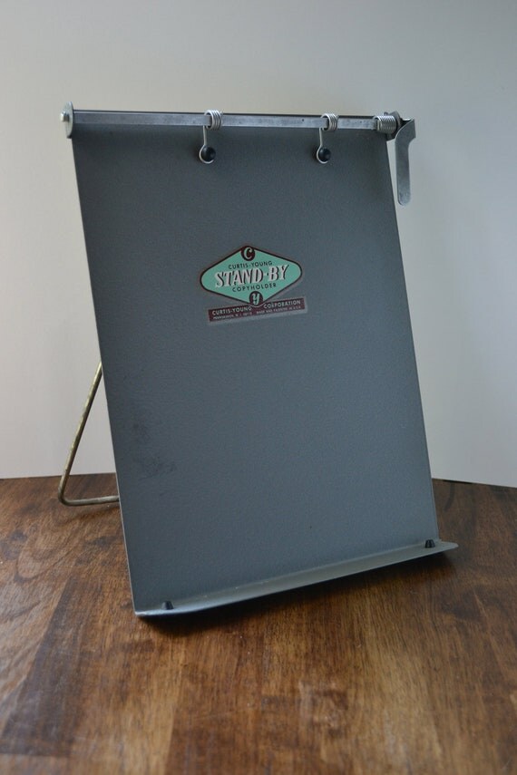 Vintage Metal Copy Holder/Typing by TheRegalBoutique on Etsy