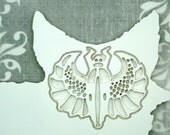 Fox Wall Clock with engraved Scarab/Owl face wall decor custom color