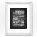 City Typography Prints: Memphis Places (Black)