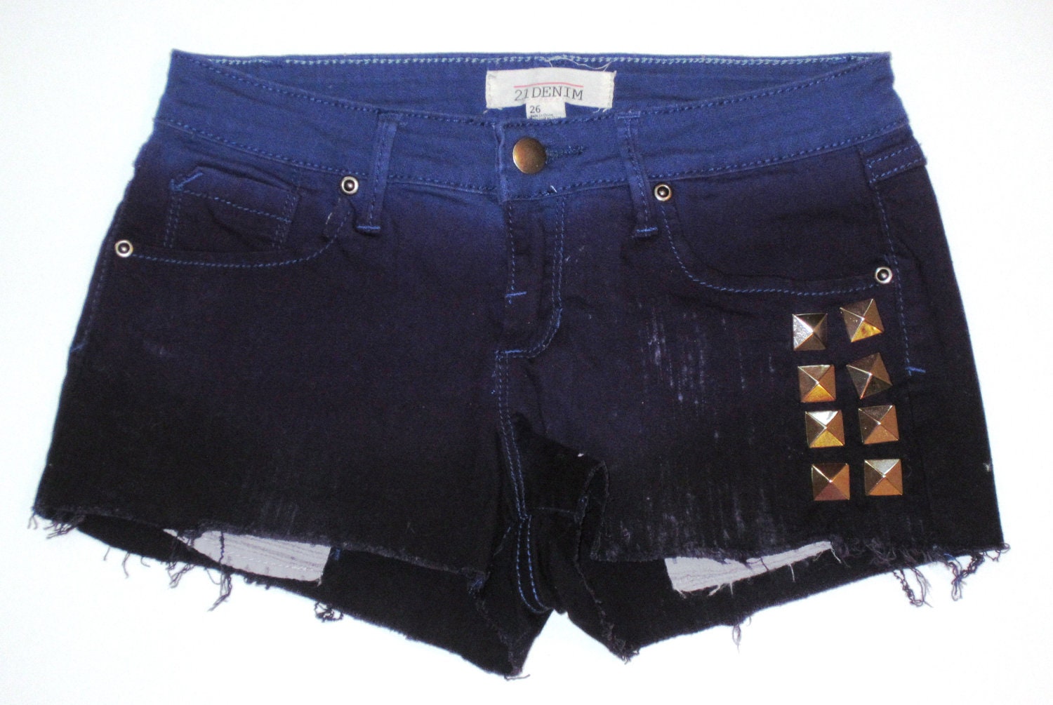 Ombre shorts with pyramid studs size 1