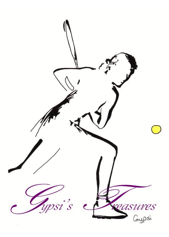 Tennis Serve Silhouette