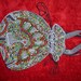 70's large beaded tote