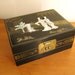 Vintage Asian Mother of Pearl Jewelry Box, Mid Century Abalone Jewelry Box