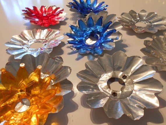 christmas light reflectors tin foil plastic lot of 14 by christmas light reflectors tin foil plastic lot of 14 by