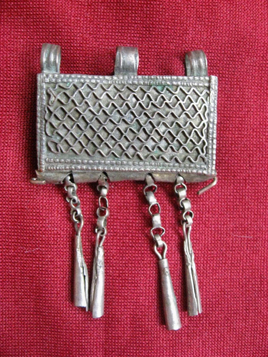 Old Ethiopian Telsum Amulet : Ethiopia African Prayer Box Bead