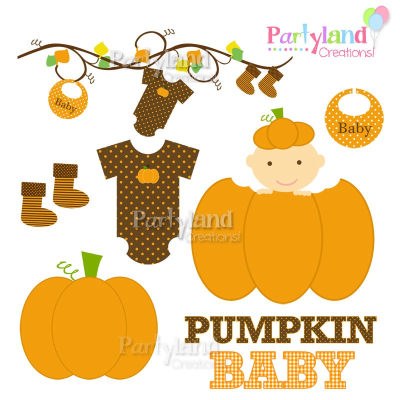 pumpkin baby shower clip art - photo #5