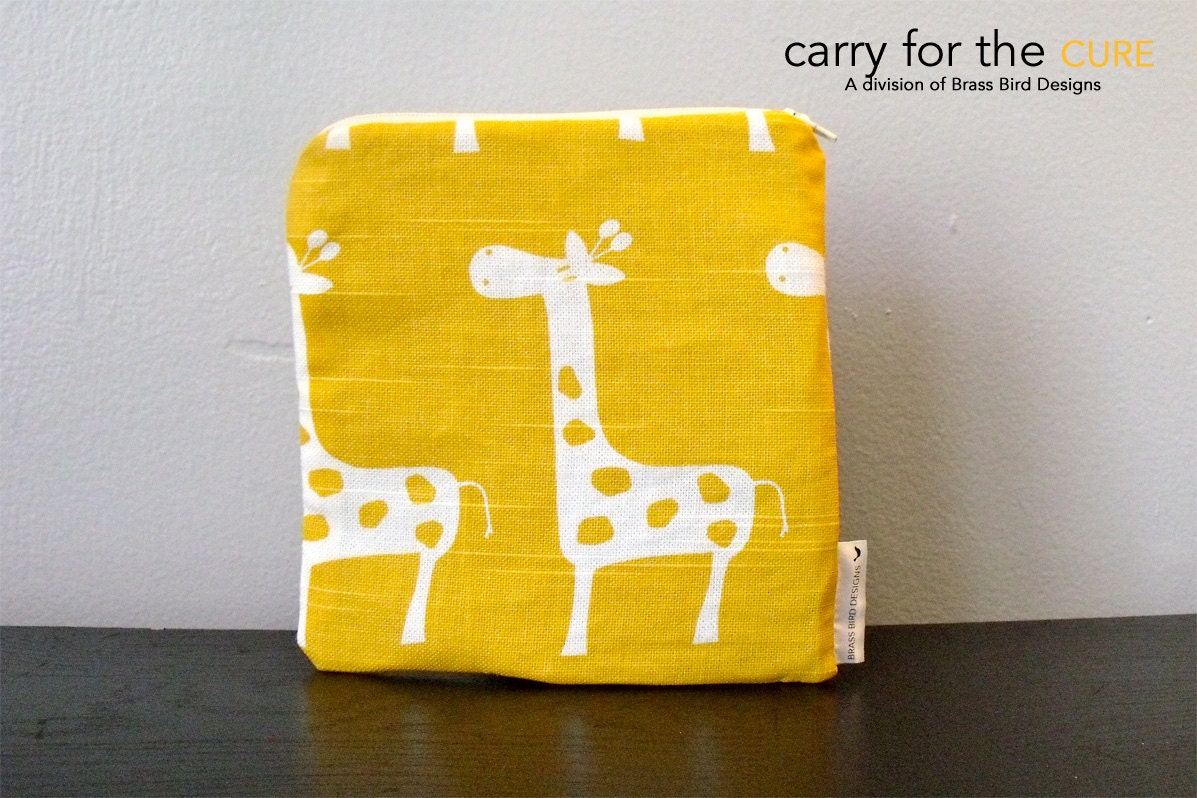 Canvas Zippered Cell Phone & Coin Purse