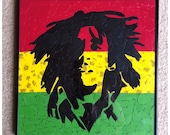 Bob Marley Guitar Pick Art