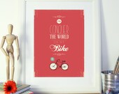 Conquer The World (Red) - A3 Poster