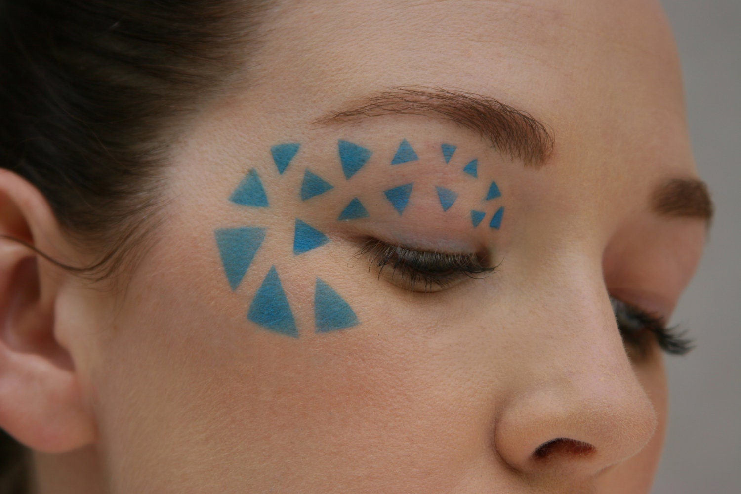 Makeup stencil/ Make-up stencil/ Halloween/ abstract/ avant garde/ tribal/ modern/ Art Deco/ triangles/ geometric