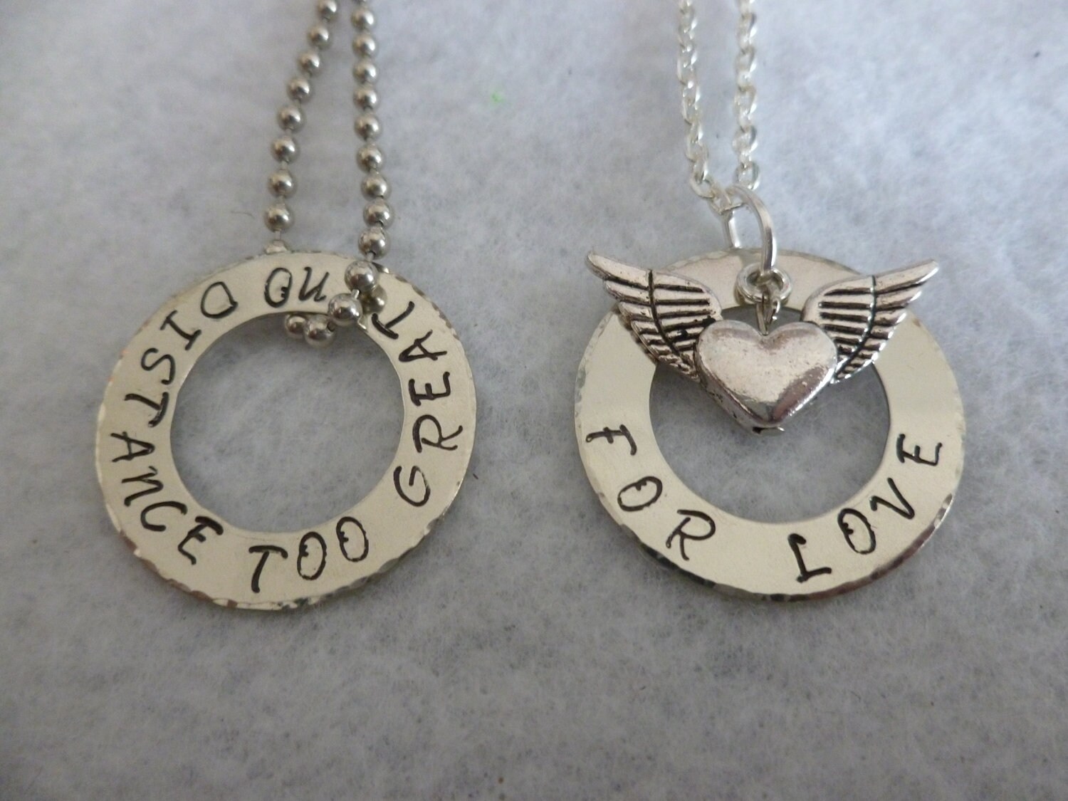 Long Distance Relationship Hand Stamped by thelightandthedark1