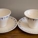 RESERVED FOR KATHY Ben Seibel Impromtu by Iroquois Pyramids set of 2 cups and plates mid century