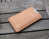 grams28 - iPhone 4 4S Leather Case iPhone sleeve, tanned leather