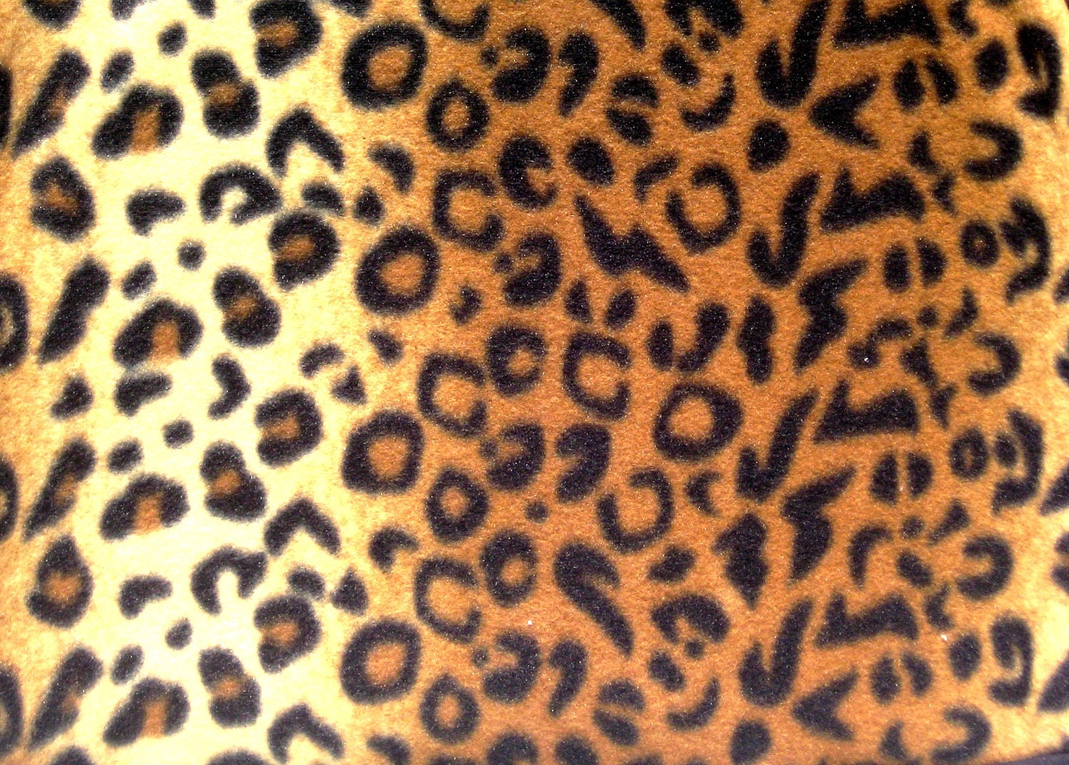 Leopard Fleece Fabric - 1/2 YARD