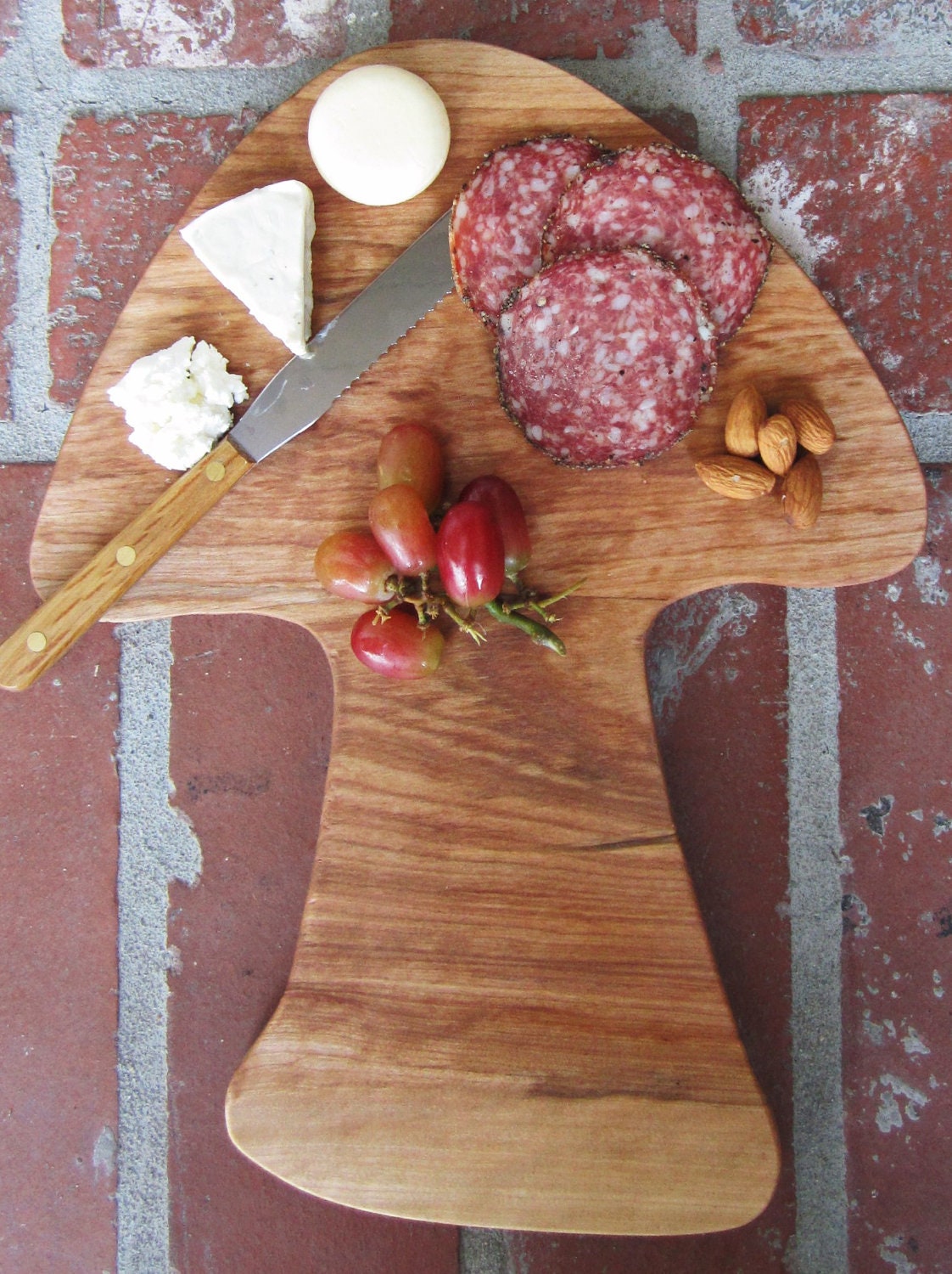 Mushroom Birch Wood Cheese or Cutting Board