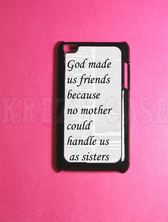Ipod Touch 4 Case Best Friends Ipod 4G Touch Case by KrezyCase
