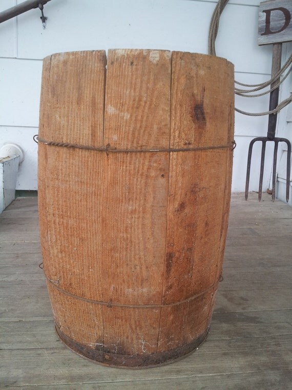 wooden nail keg by BeesBarn on Etsy