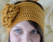 Headband CROCHET PATTERN Women pdf Hat with Flower The ANGELA