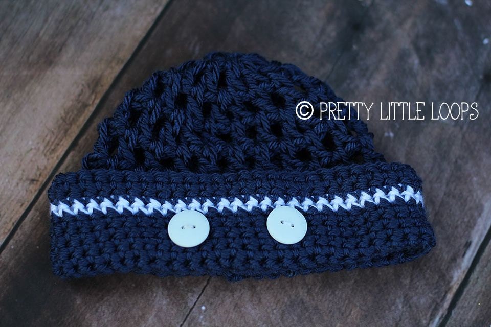 Sailor Hat- Newborn- RTS