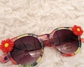 Colourful Daisy Retro Floral Sunglasses