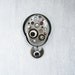 1 Big Industrial Eyes Magnet - upcycled found object assemblage