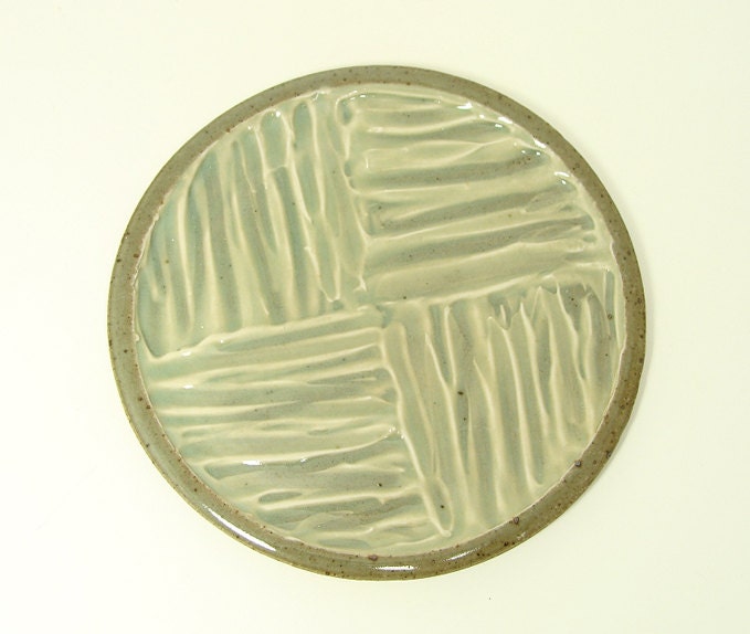 Textured Plate in Celadon