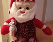 Big Santa with hand-knit scarf