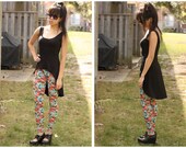 Bamboo Black Asymmetrical Tank - S