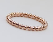 Stacking Ring -14k ROSE Gold Fill Stacking Ring - Handmade Rose Gold Stacking Ring