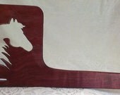 Card / Inkle weaving loom  - 100 percent Purpleheart Arabian Horse