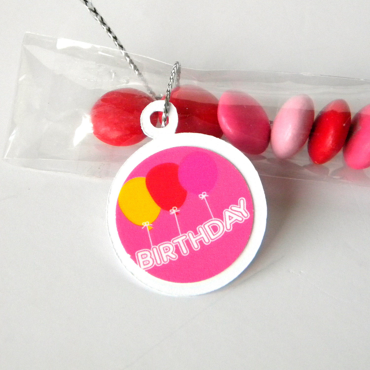 Balloon Birthday Party Favors - Candy Treat Bags, Set of 12, Pinks Il_570xn
