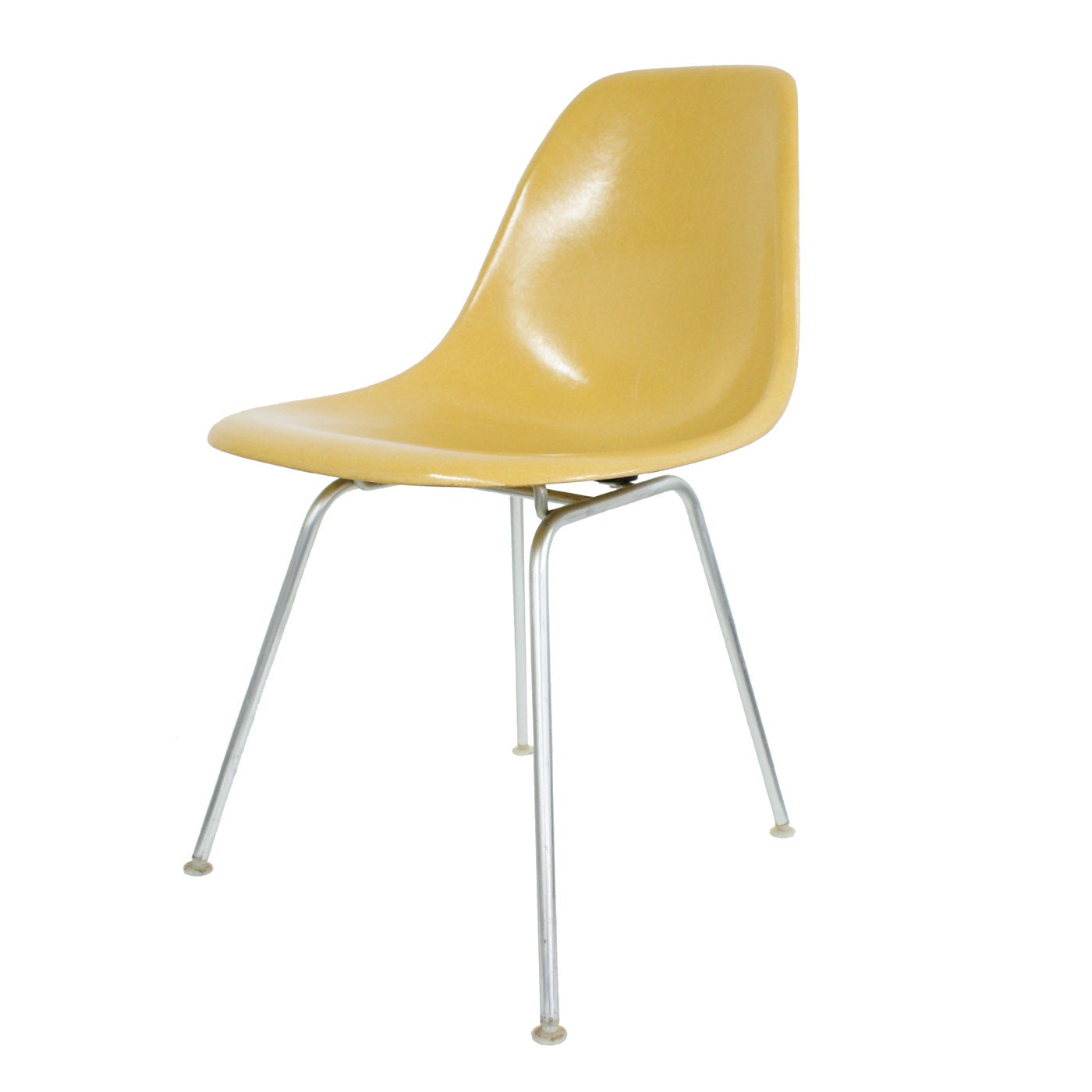 Vintage Cream Parchment Eames Herman Miller Shell Chair