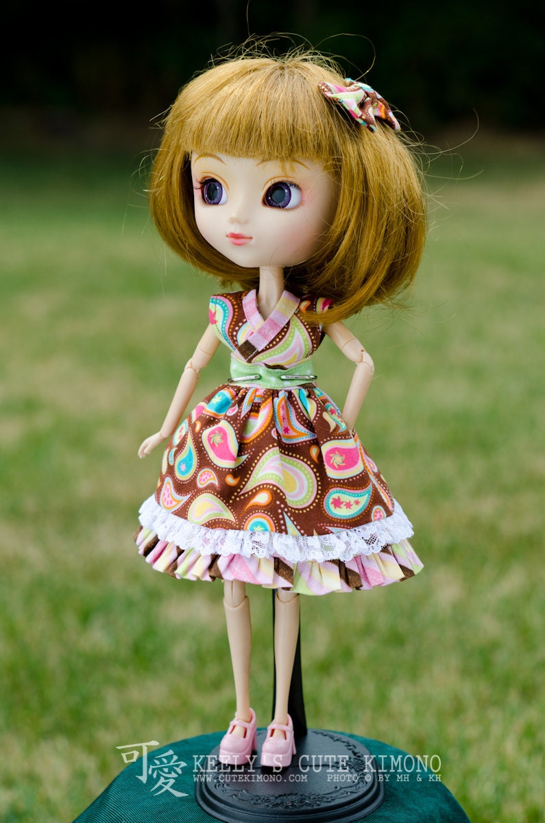 Paisley Panic Kimono Inspired Dress for Jun Planning Groove Pullip