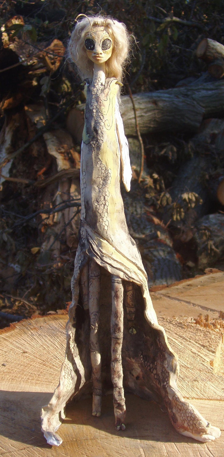 Sale Queen of the Bees. OOak Ceramic Art Doll