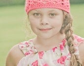 Girls Pink Beanie Child Crochet Kids Hat Spring Skullcap, MADE TO ORDER, Children Clothing Fashion
