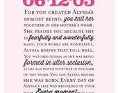 Knit Together Personalized Nursery Art Print - 11 x 14